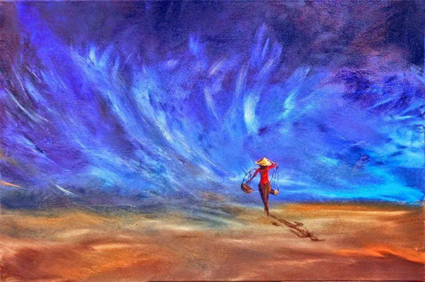 美國(guó)自閉癥畫家邁克爾·托爾森·羅伯斯